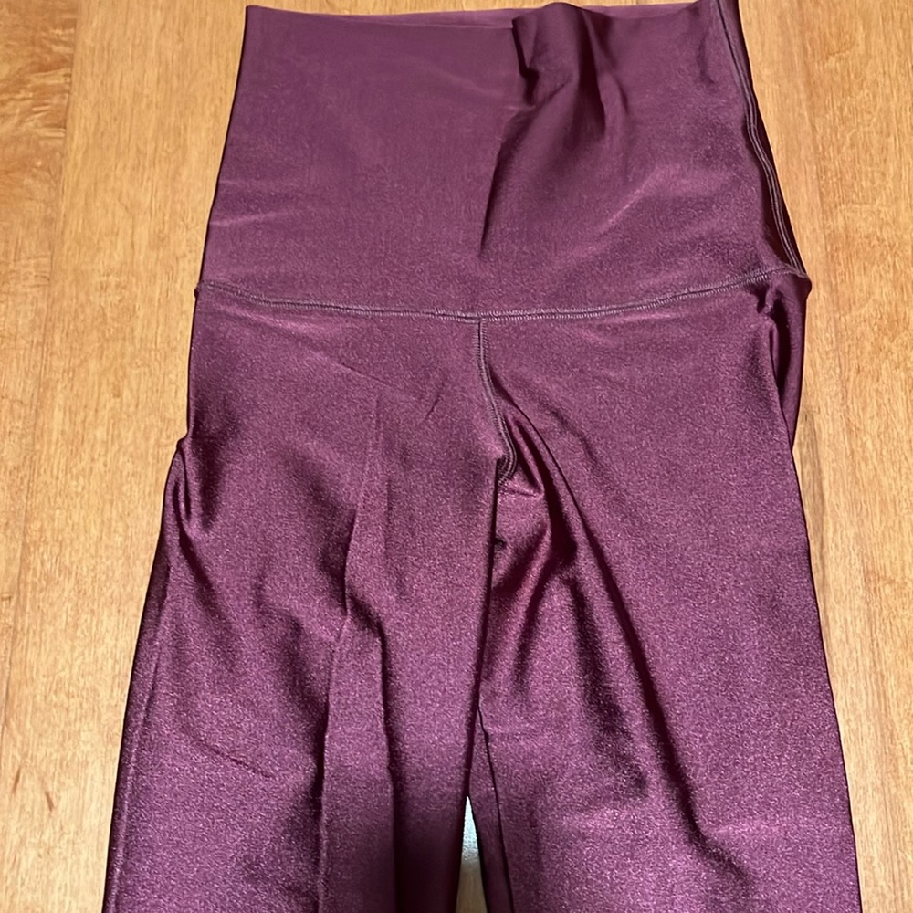 Emily Hsu Designs magenta pink shine leggings small